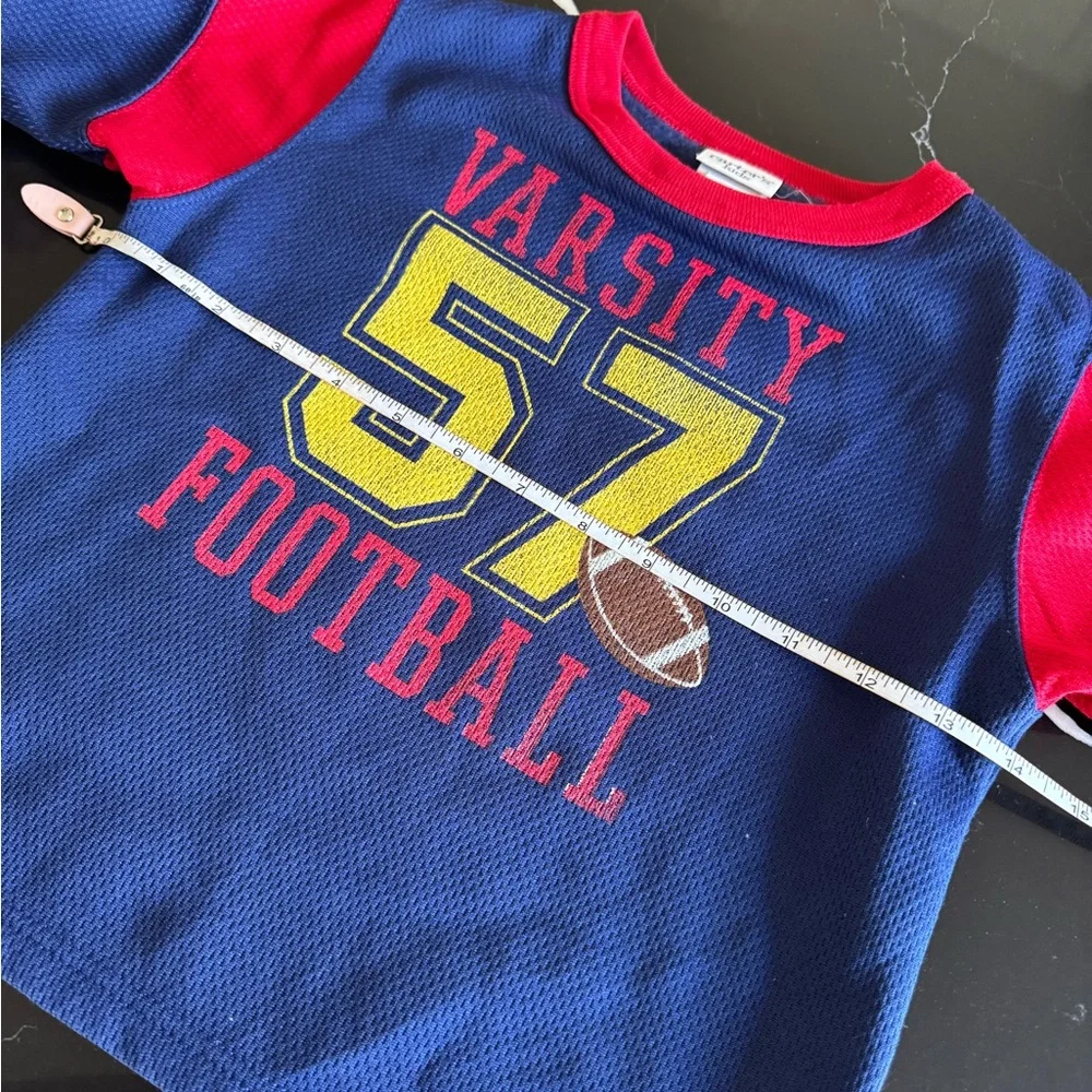 Vintage Carters Varsity‎ Football Kids Shirt - Blue and Red